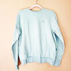 Fila Mint Green Crewneck Pullover Sweatshirt Size L